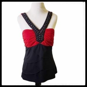 SEXY RED/BLACK TOP